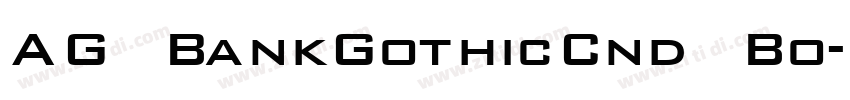 AG BankGothicCnd Bo字体转换
